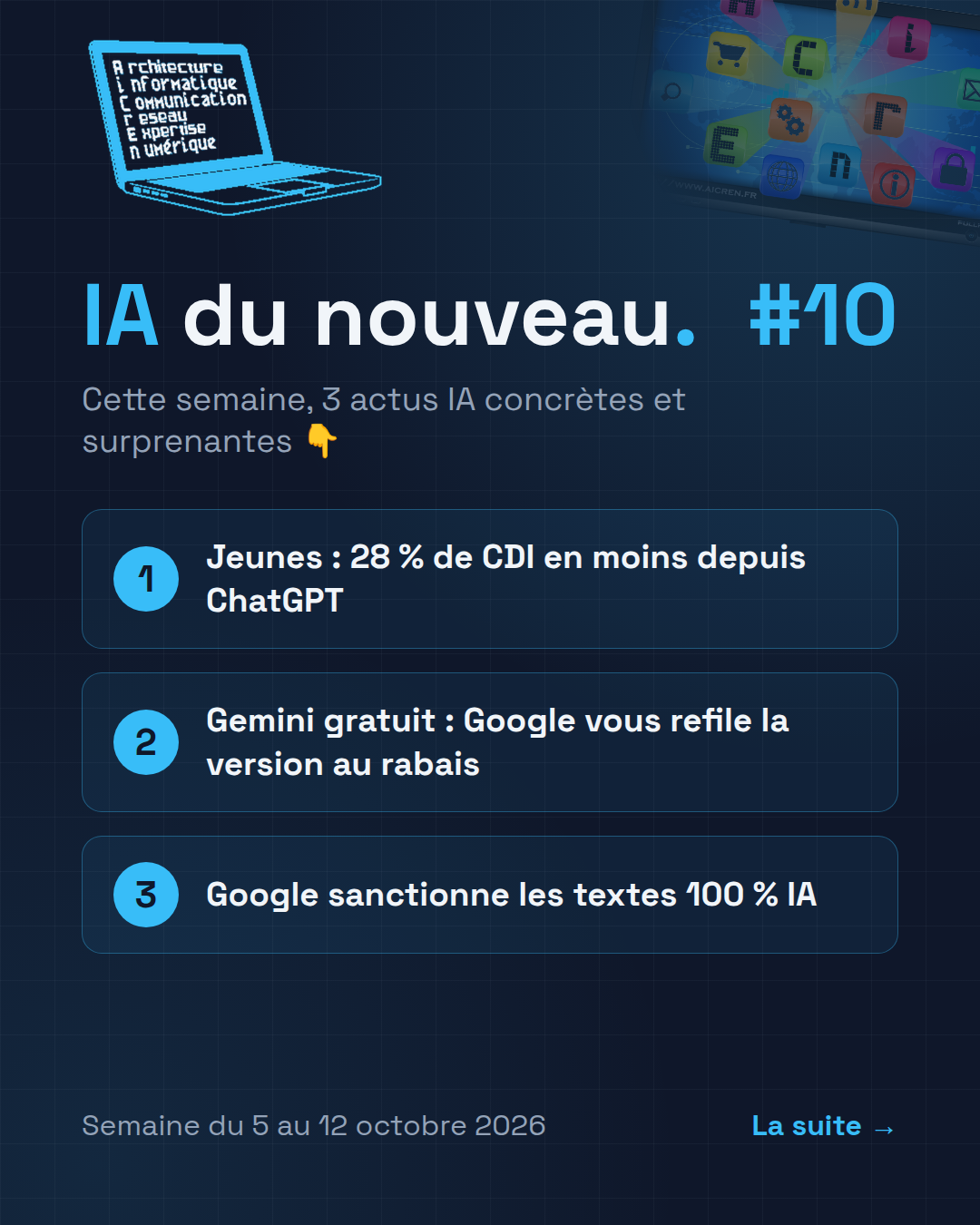 IA du nouveau #10 — le sommaire de la semaine