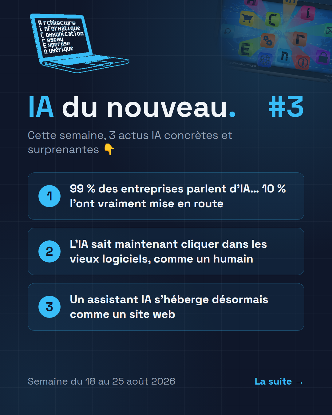 IA du nouveau #3 — le sommaire de la semaine