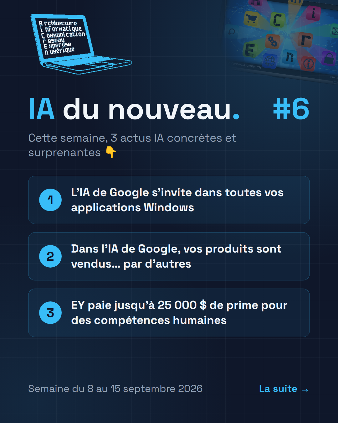 IA du nouveau #6 — le sommaire de la semaine