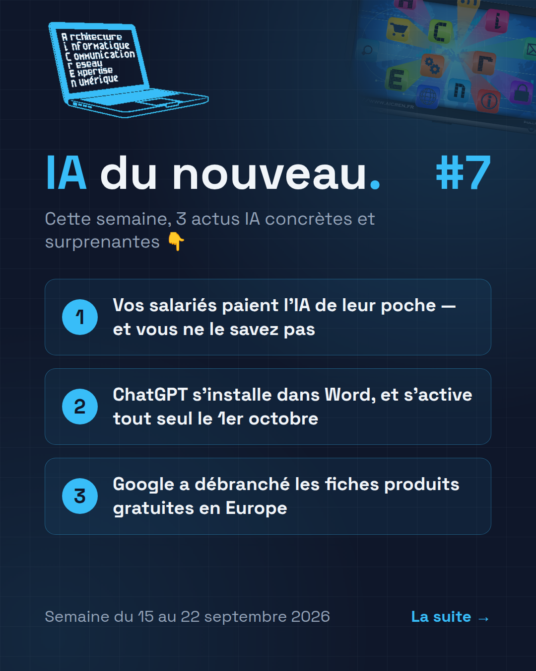 IA du nouveau #7 — le sommaire de la semaine