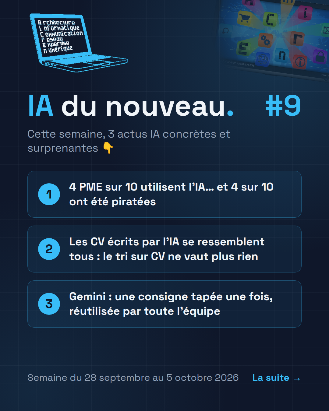 IA du nouveau #9 — le sommaire de la semaine
